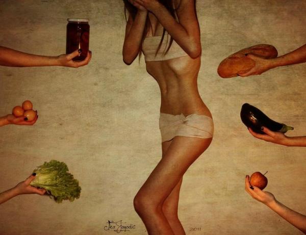 What are the symptoms of anorexia